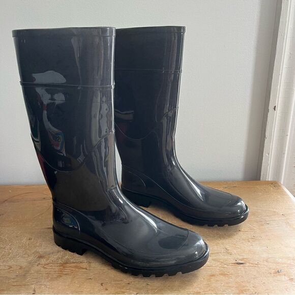 Burberry Authentic Beat Rainboot Black 40 - Picture 6 of 12